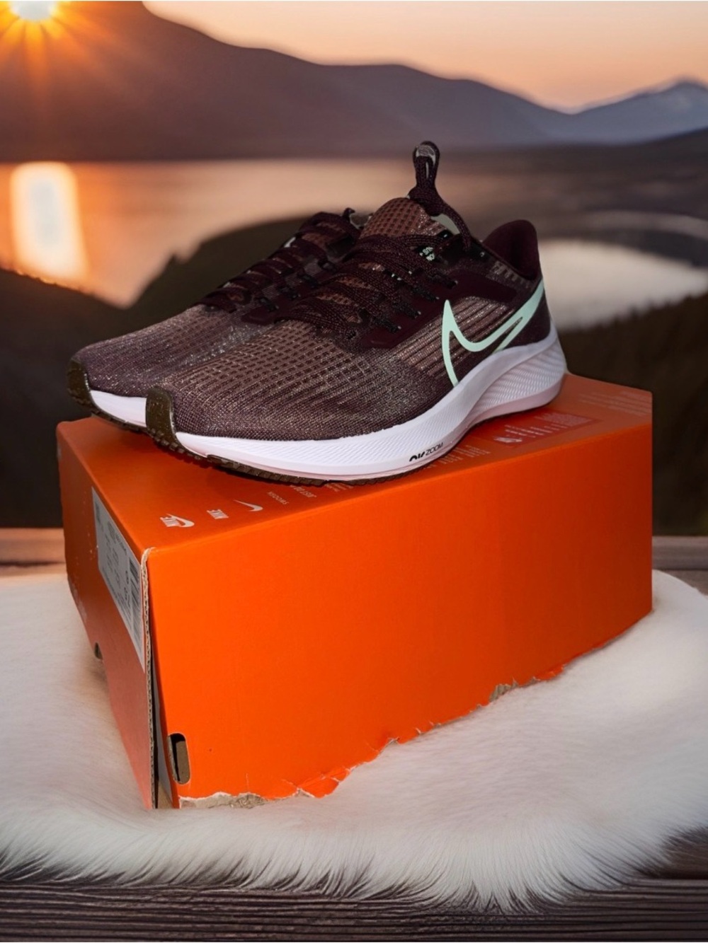 Nike Air Zoom Pegasus39 Canyon Rust/Mint Foam Women's SZ 7.5 Lightweight Sneaker